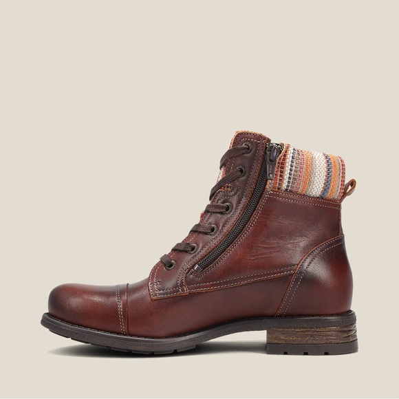 NWT Taos Captain cap toe Portuguese leather boot - Picture 2 of 16